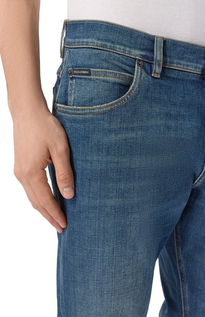 Джинсы regular DOLCE & GABBANA синего цвета по цене 78450 руб., арт. GYJCCD/G80W9, фото 5 Джинсы regular DOLCE & GABBANA, арт. GYJCCD/G80W9, фото 5