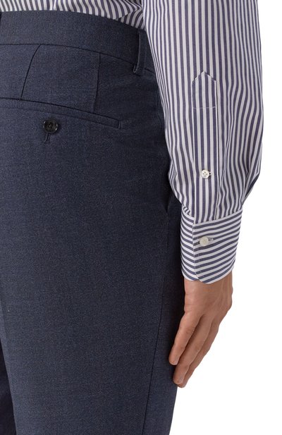 Хлопковая сорочка ALESSANDRO GHERARDI темно-синего цвета по цене 29950 руб., арт. BR1-3G-7T/7521, фото 5 Хлопковая сорочка ALESSANDRO GHERARDI, арт. BR1-3G-7T/7521, фото 5