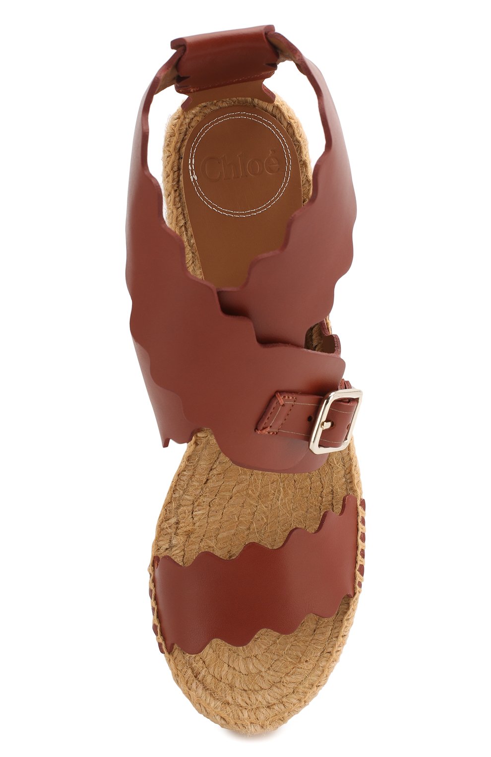 Кожаные босоножки lauren CHLOÉ, арт. CHC19A19391, фото 5