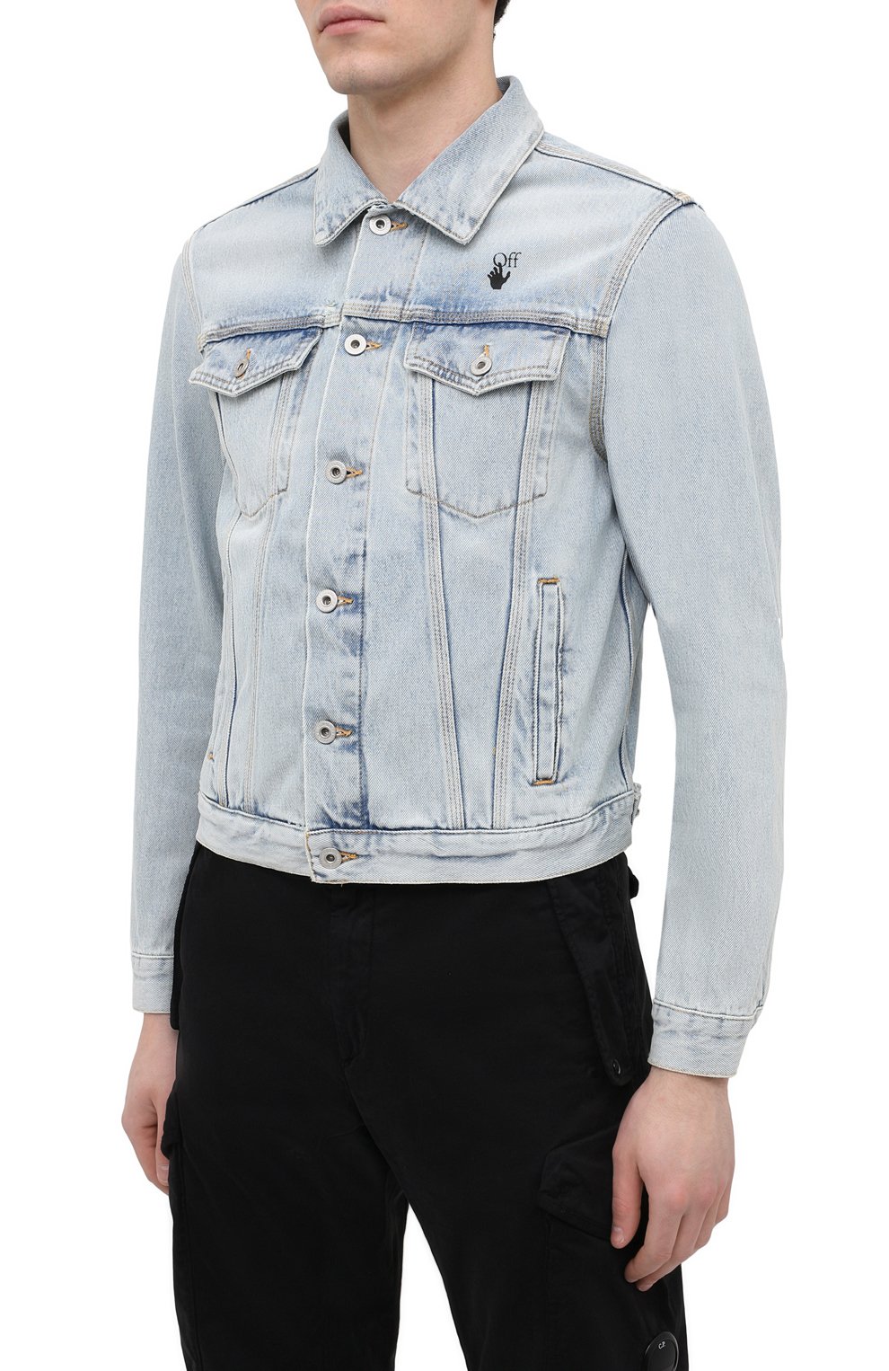 Джинсовая куртка OFF-WHITE, арт. 0MYE054R21DEN002, фото 3