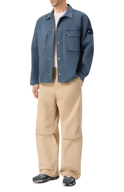 Мужская хлопковая рубашка STONE ISLAND, арт. L1S141200001/S0J18