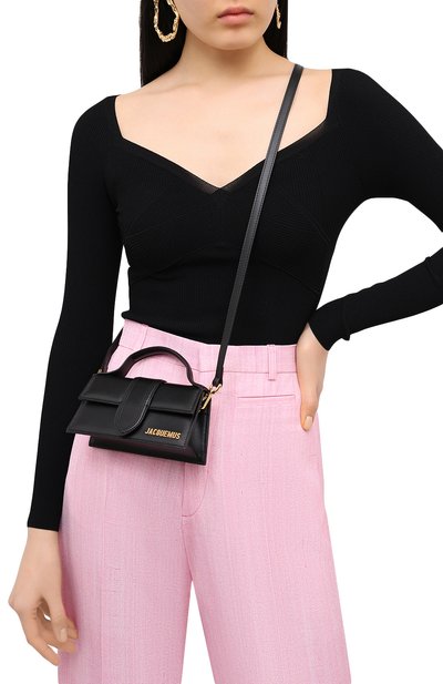 Сумка le bambino JACQUEMUS черного цвета по цене 77250 руб., арт. 211BA07/300990, фото 5 Сумка le bambino JACQUEMUS, арт. 211BA07/300990, фото 5