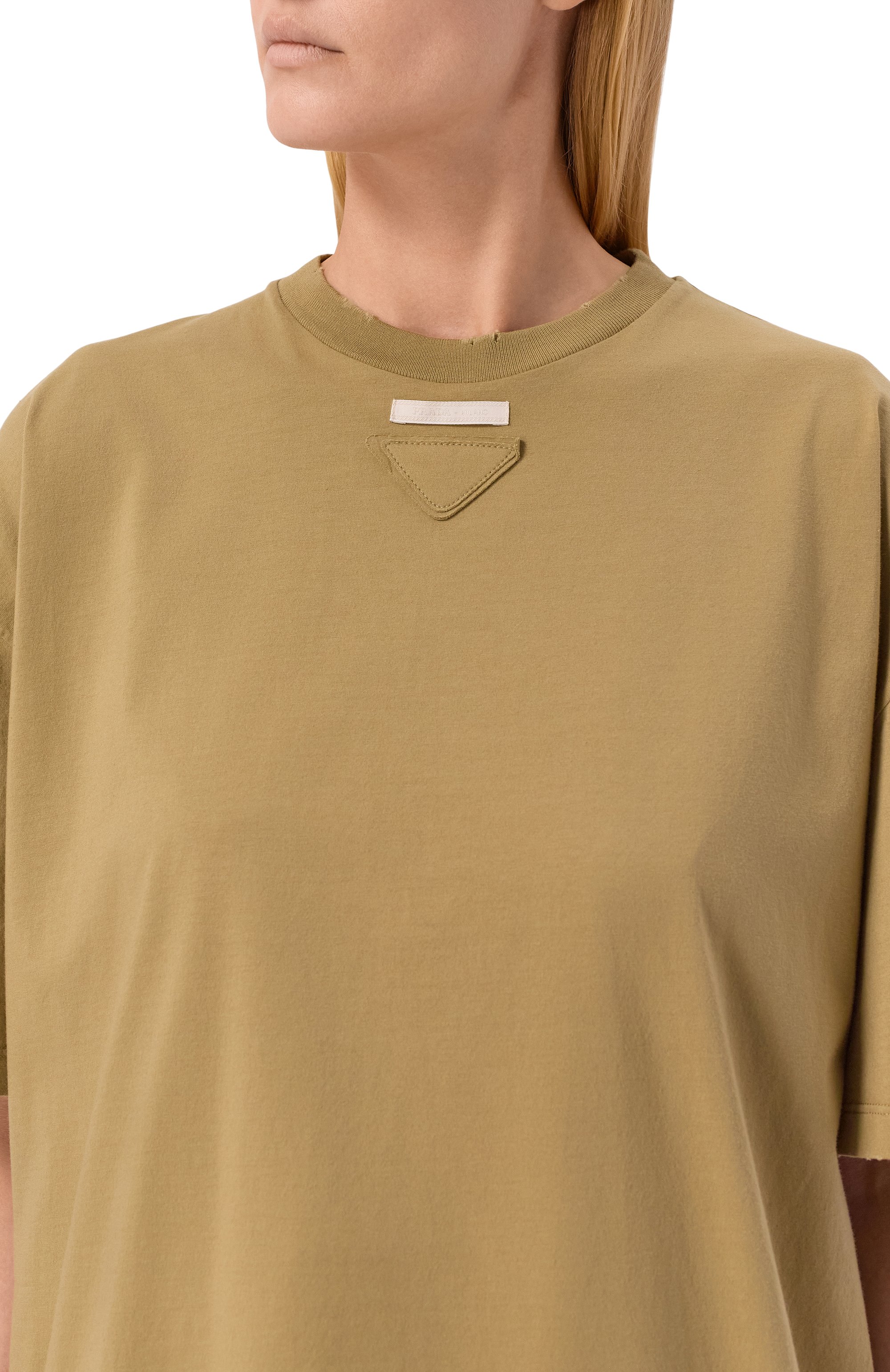 Хлопковая футболка PRADA, арт. 3558A/12ZB, фото 5