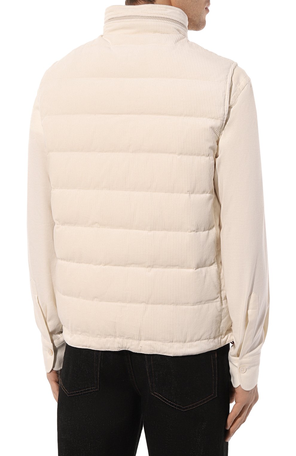 Пуховый жилет из вельвета BRUNELLO CUCINELLI, арт. ML4631714, фото 4