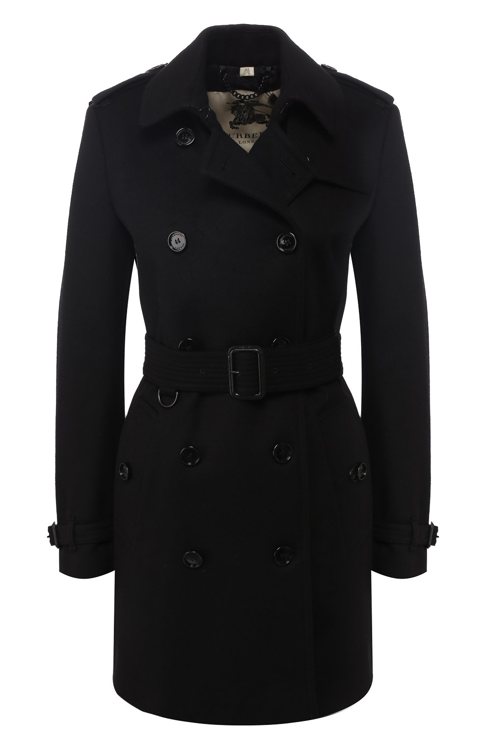Пальто с поясом из смеси шерсти и кашемира BURBERRY, арт. 3926955, фото 1