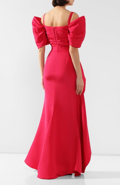 Шелковое платье ALEXANDER MCQUEEN, арт. 587278/QBAAR, фото 4