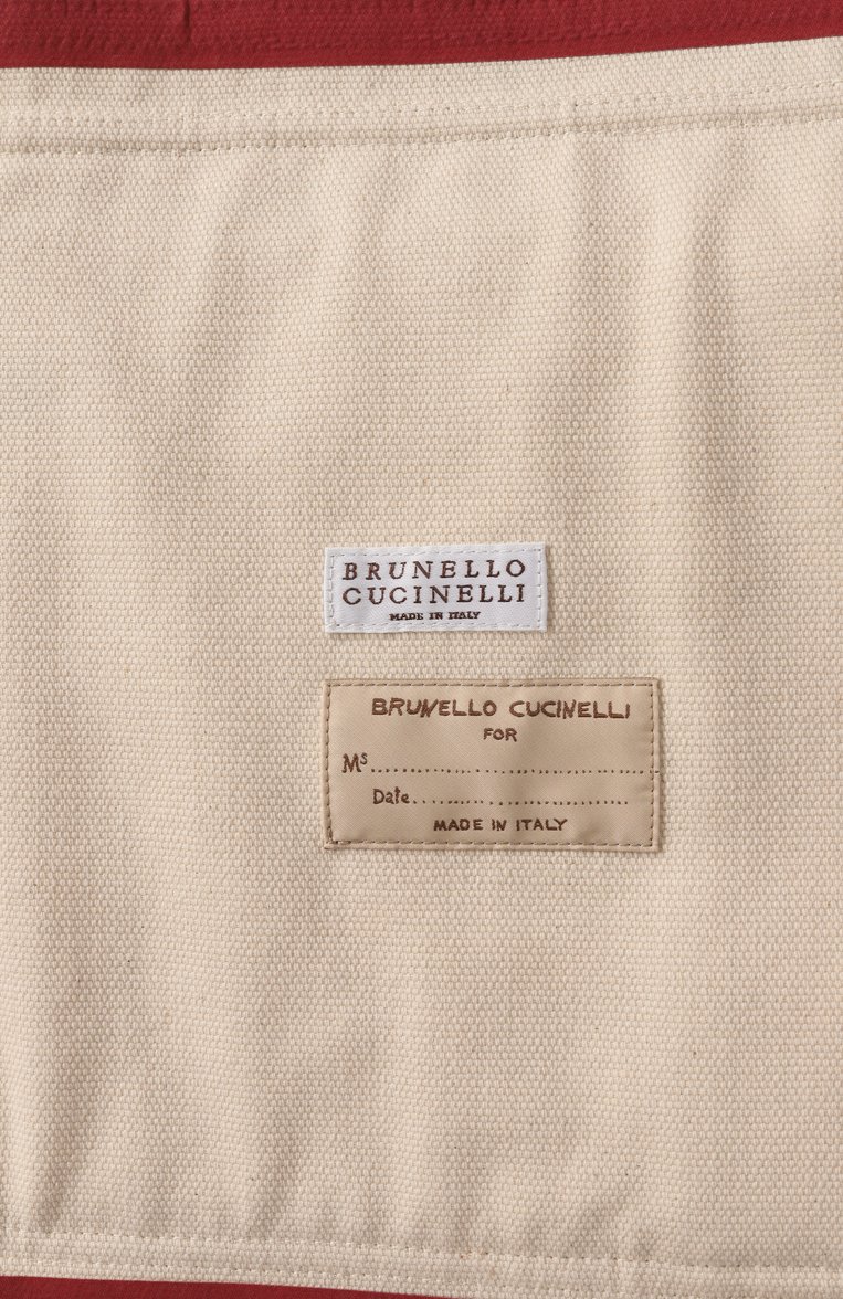 Женская хлопковая парка BRUNELLO CUCINELLI кремового цвета, арт. MGR0N7895 | Фото 7 (Рукава: Длинные; Длина (верхняя одежда): До середины бедра; Стили: Кэжуэл; Кросс-КТ: Куртка; Материал внешний: Хлопок)
