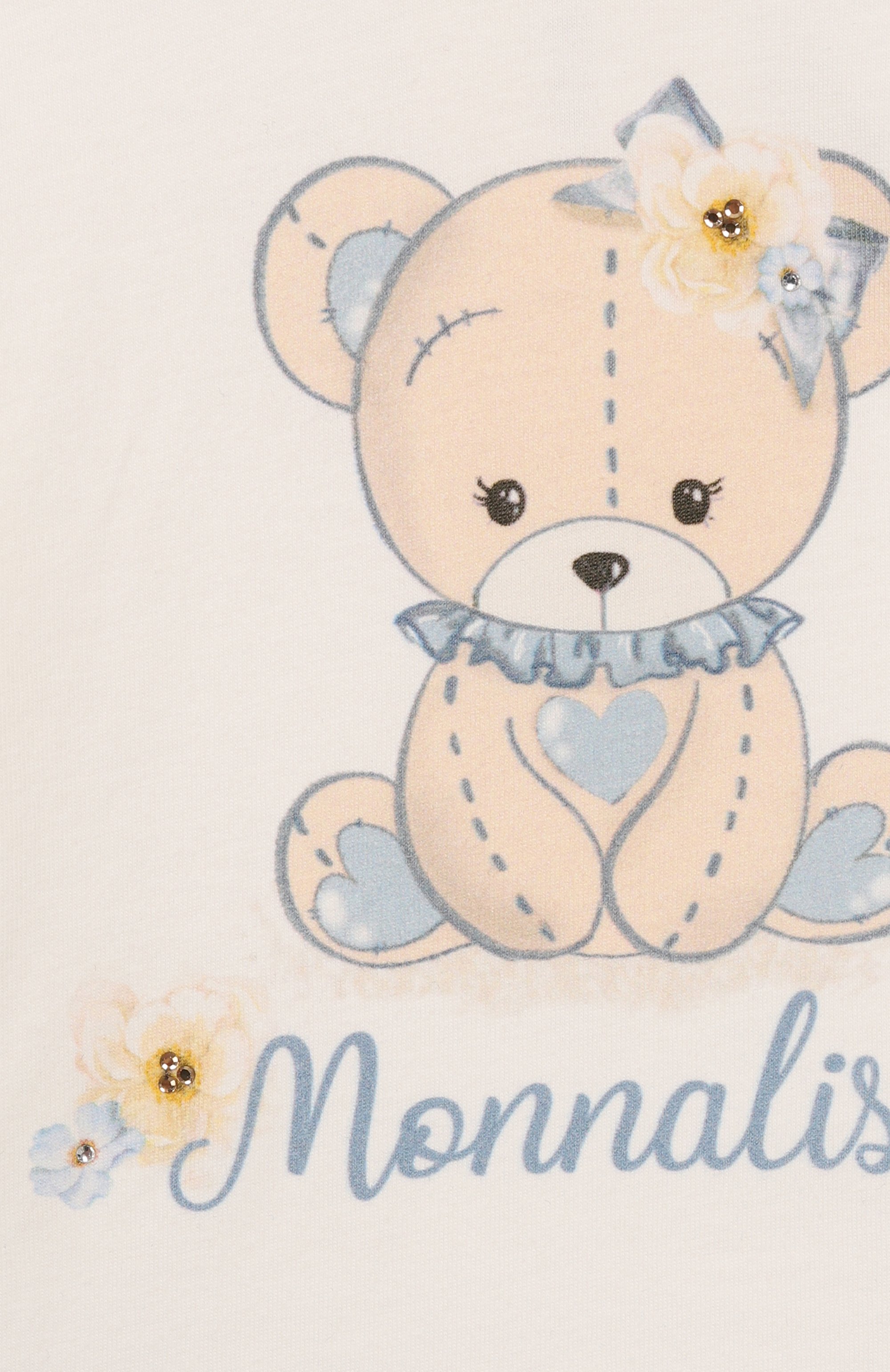 Хлопковый лонгслив MONNALISA, арт. 39F612, фото 3