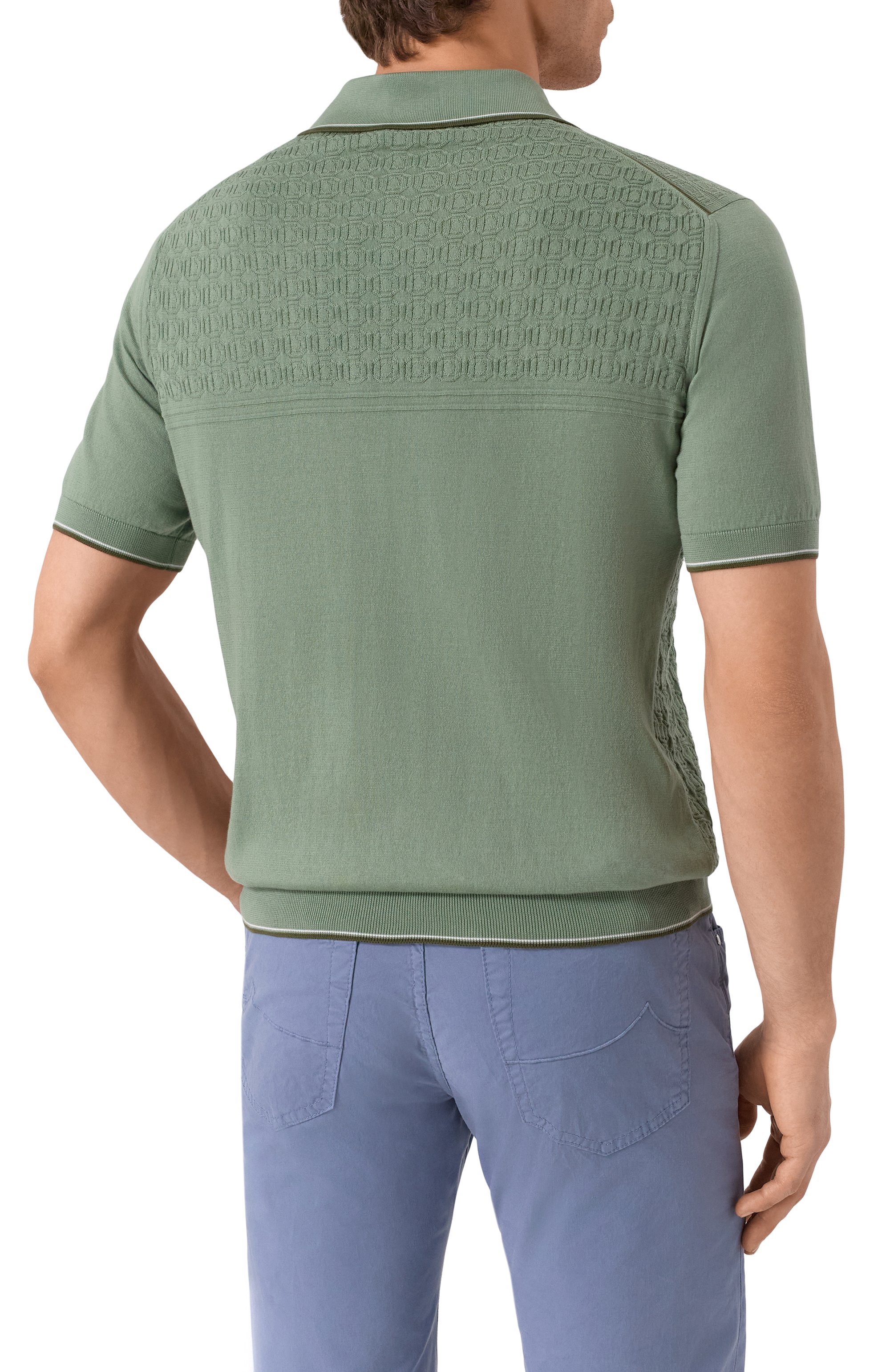 Хлопковое поло STEFANO RICCI, арт. K212032P31/F25297, фото 4