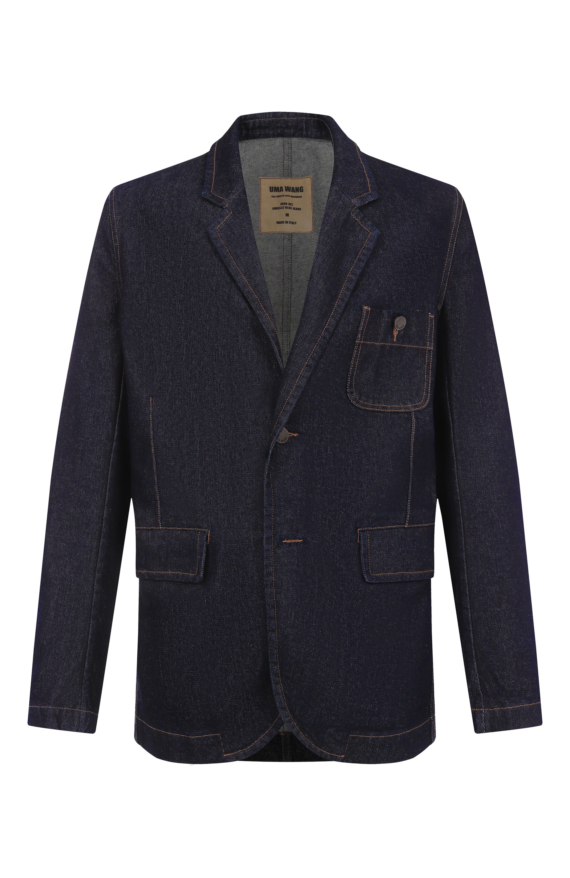 Джинсовая куртка UMA WANG темно-синего цвета по цене 88800 руб., арт. UM6532, фото 1 Джинсовая куртка UMA WANG, арт. UM6532, фото 1