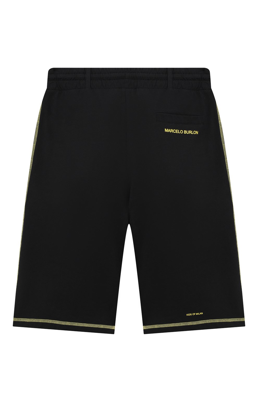 Хлопковые шорты MARCELO BURLON KIDS OF MILAN, арт. 21E/B/MB/3252/0010/8-14Y, фото 2