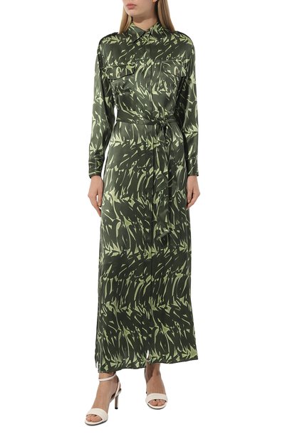 Атласное платье KITON, арт. D47H321K0978C_D47T321K0978C_D47Z321K0978C, фото 3