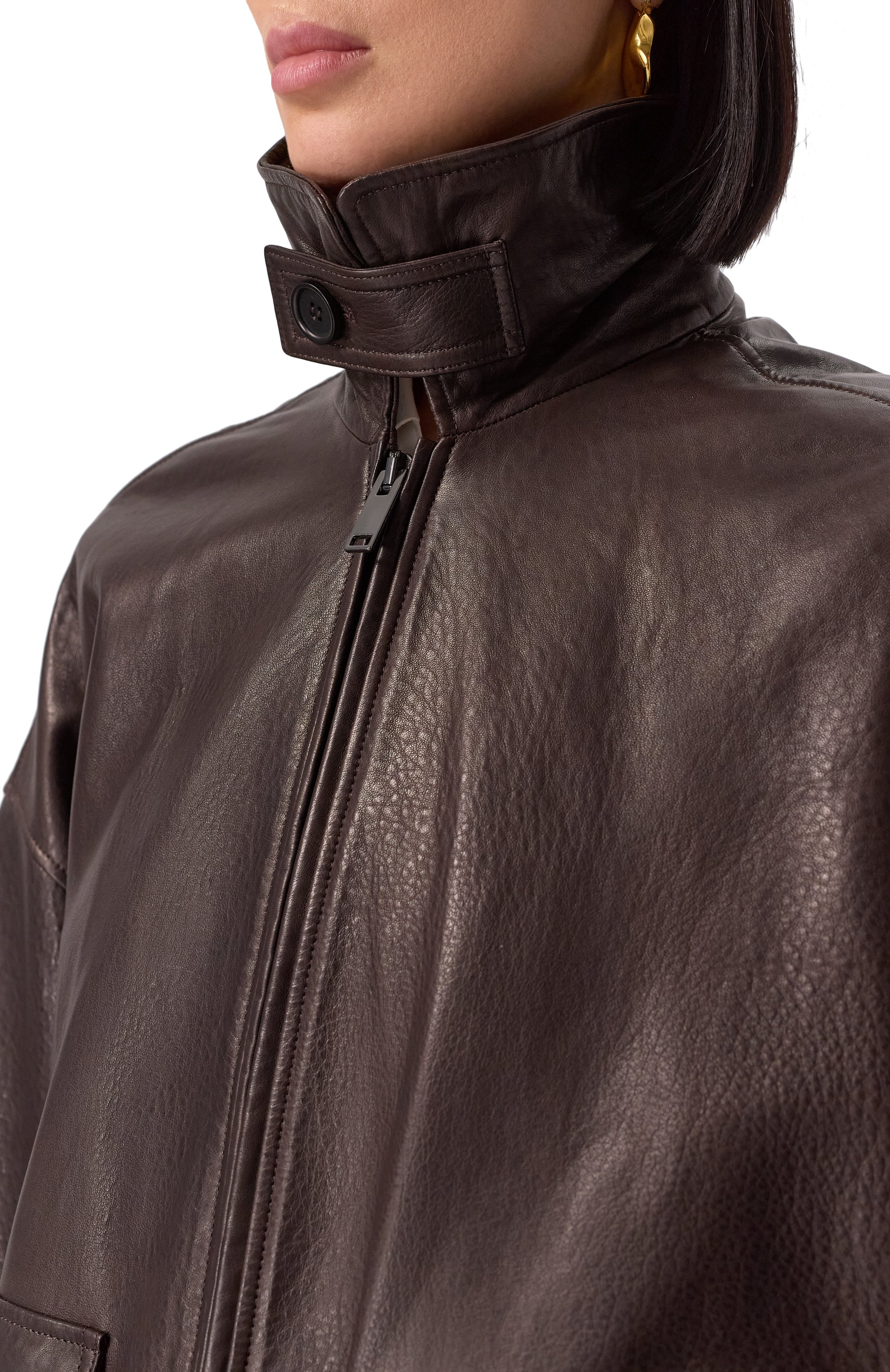 Кожаный бомбер MVST, арт. ZTRBCK-Y307-1/Z2269-1, фото 7