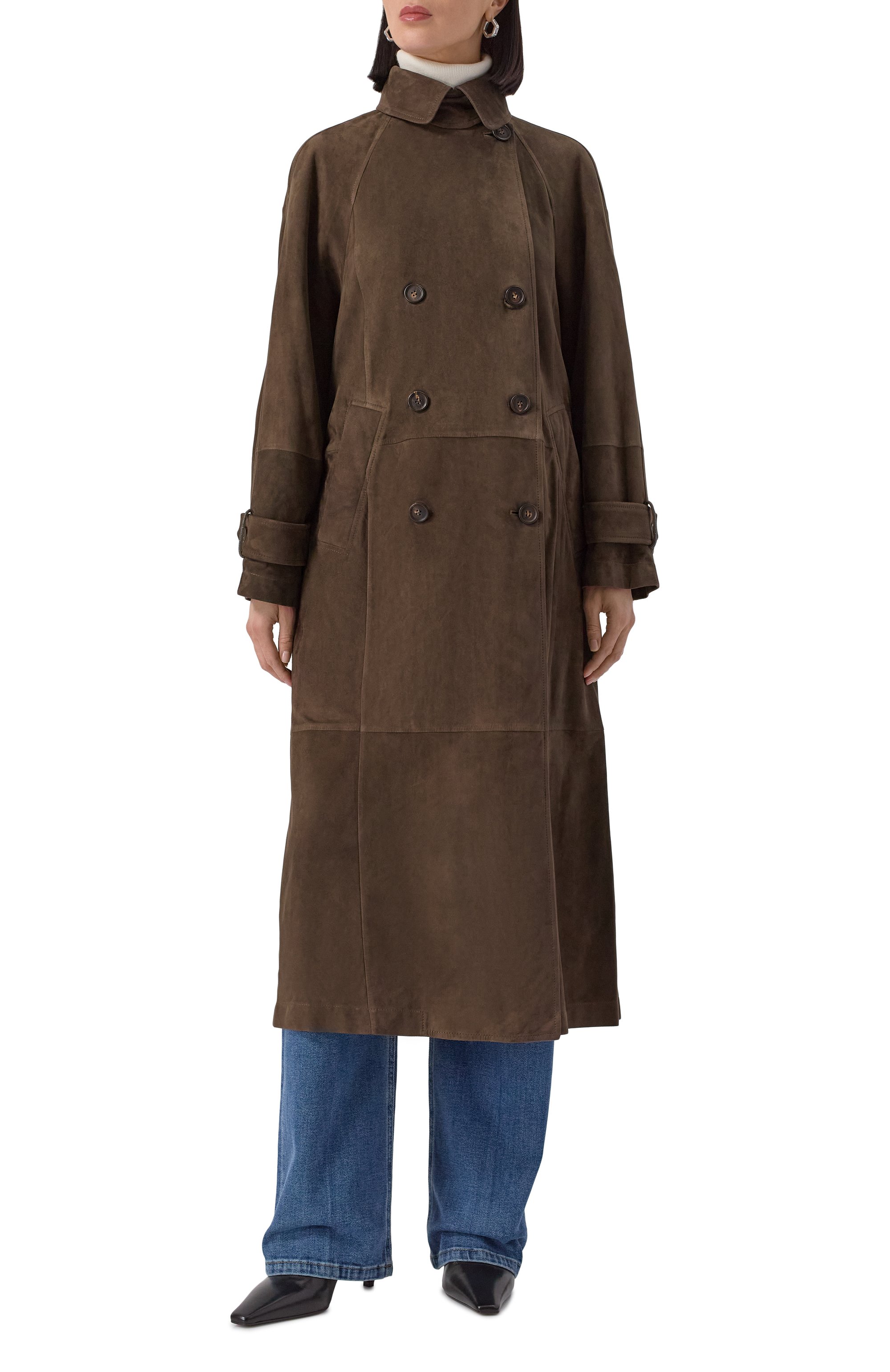 Замшевый плащ BRUNELLO CUCINELLI, арт. MPCAI9846P, фото 3