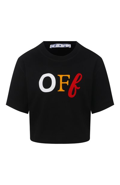 Женская хлопковая футболка OFF-WHITE, арт. 0WAA090S21JER002