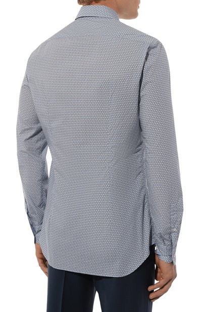 Хлопковая рубашка PRADA, арт. UCM608-1VYJ-F0013, фото 4