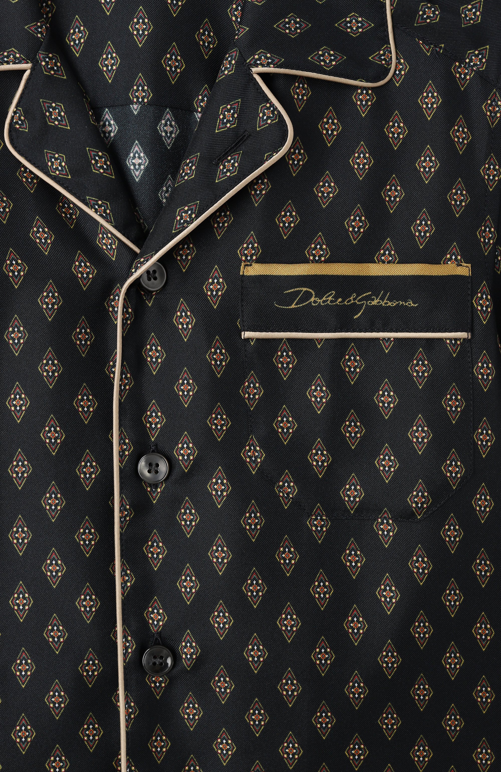 Шелковая рубашка DOLCE & GABBANA синего цвета по цене 86550 руб., арт. L43S80/HI1VL/2-6, фото 3 Шелковая рубашка DOLCE & GABBANA, арт. L43S80/HI1VL/2-6, фото 3