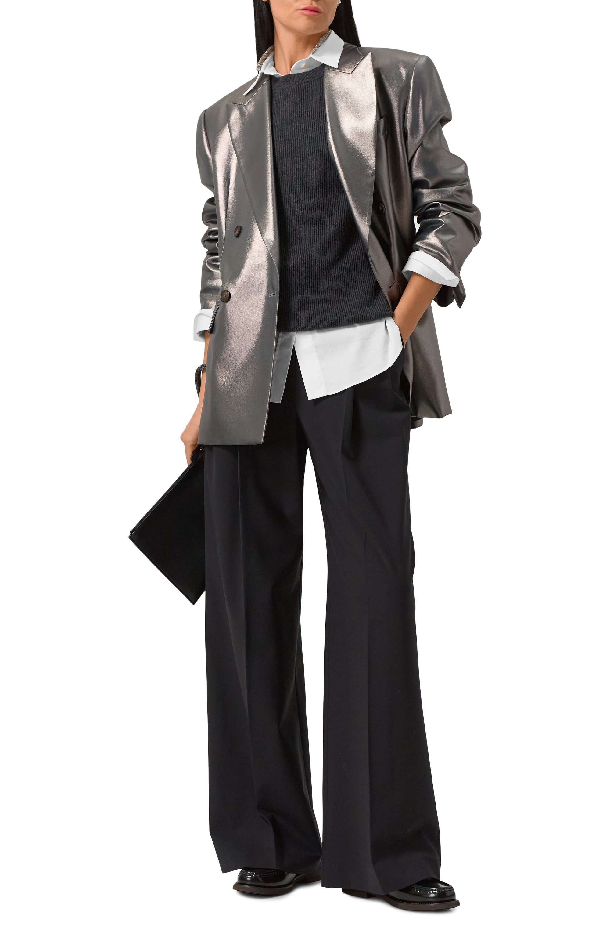 Шелковый жакет BRUNELLO CUCINELLI, арт. MD9997192, фото 2