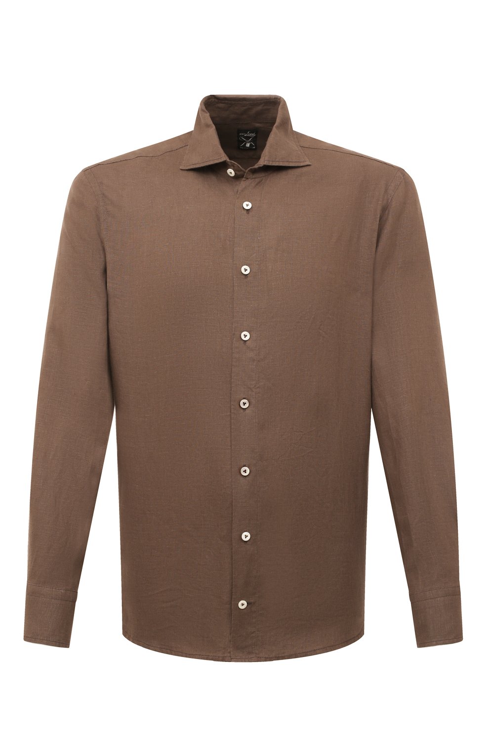 Льняная рубашка VAN LAACK темно-бежевого цвета по цене 24150 руб., арт. RIVARA-TFWK/150555, фото 1 Льняная рубашка VAN LAACK, арт. RIVARA-TFWK/150555, фото 1