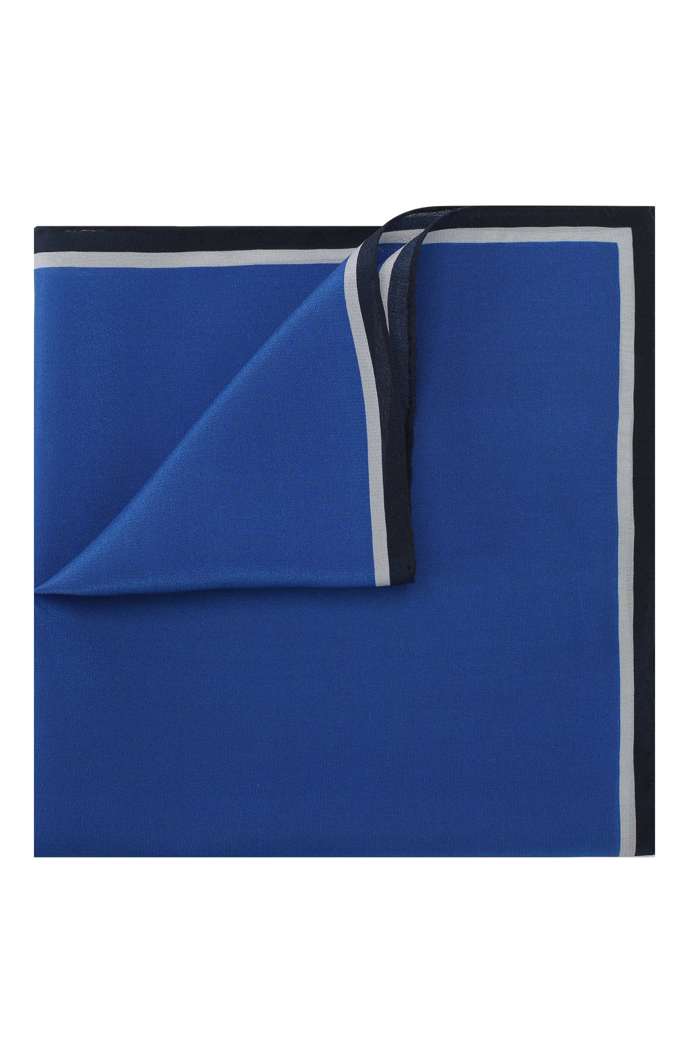 Шелковый платок LANVIN синего цвета по цене 7250 руб., арт. 3462/HANDKERCHIEF, фото 1 Шелковый платок LANVIN, арт. 3462/HANDKERCHIEF, фото 1