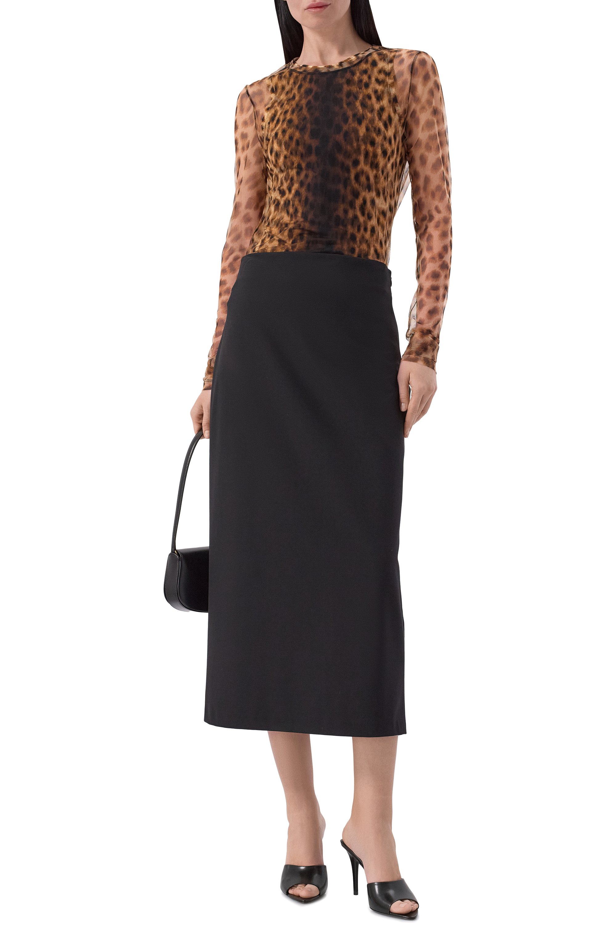 Топ SPORTMAX леопардового цвета по цене 41950 руб., арт. SPXZEBU, фото 2 Топ SPORTMAX, арт. SPXZEBU, фото 2