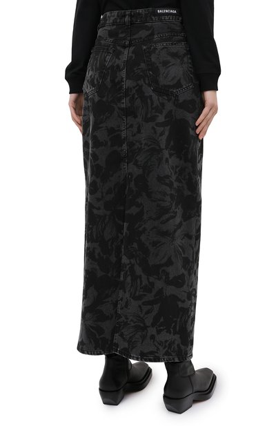 Джинсовая юбка BALENCIAGA черного цвета по цене 71550 руб., арт. 626001/TEW35, фото 4 Джинсовая юбка BALENCIAGA, арт. 626001/TEW35, фото 4
