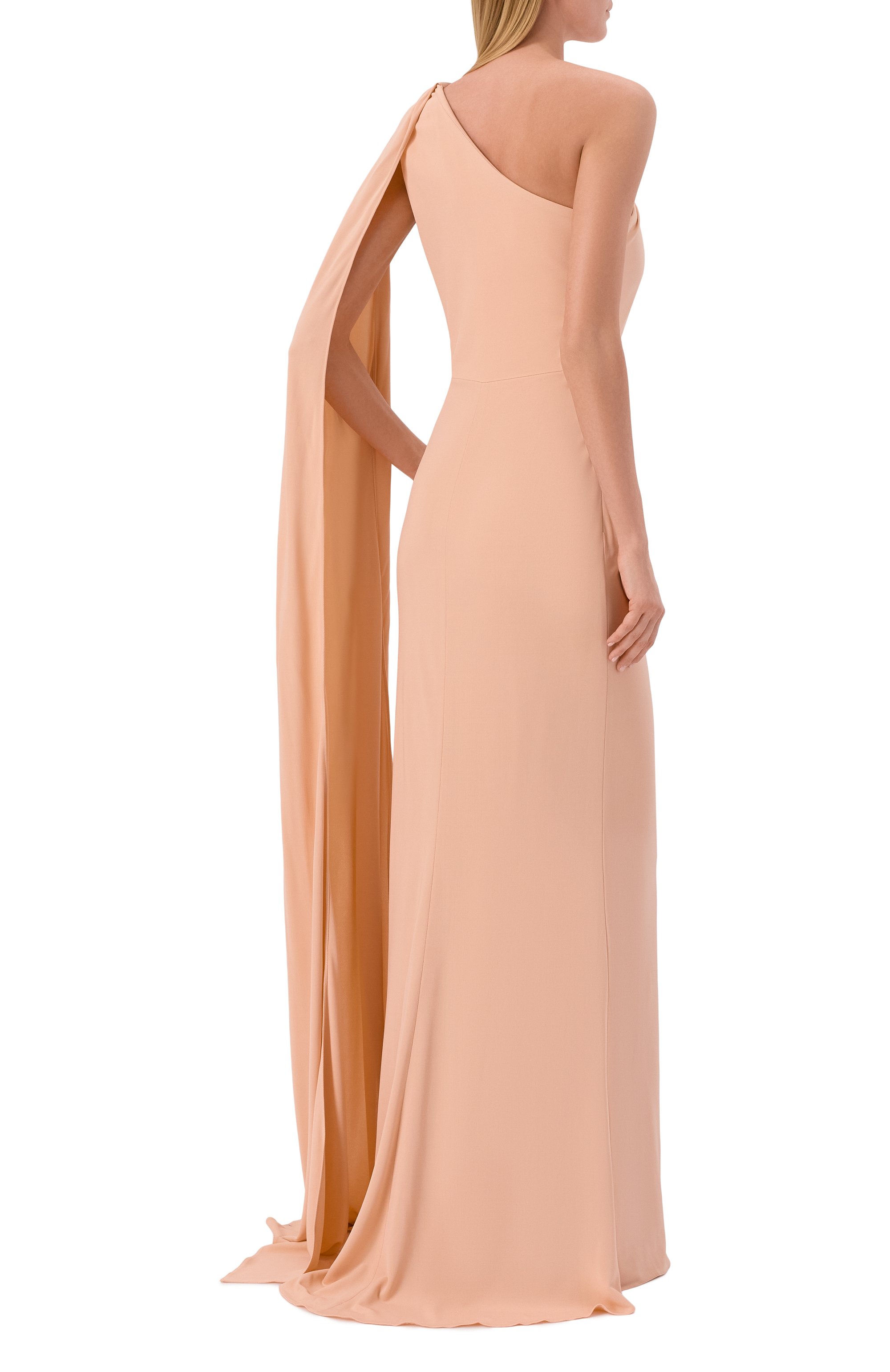 Платье из вискозы ELIE SAAB кораллового цвета по цене 515000 руб., арт. D1148NS26/JF009, фото 3 Платье из вискозы ELIE SAAB, арт. D1148NS26/JF009, фото 3