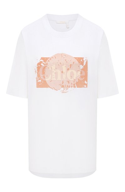 Женская хлопковая футболка CHLOÉ, арт. CHC20AJH83288