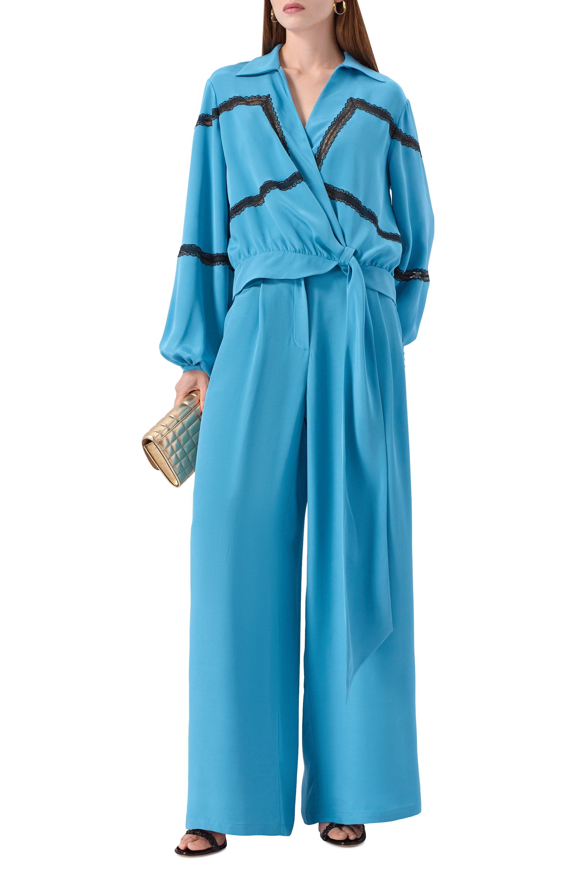 Шелковые брюки AKHMADULLINA, арт. 1125.3B720/S410, фото 2