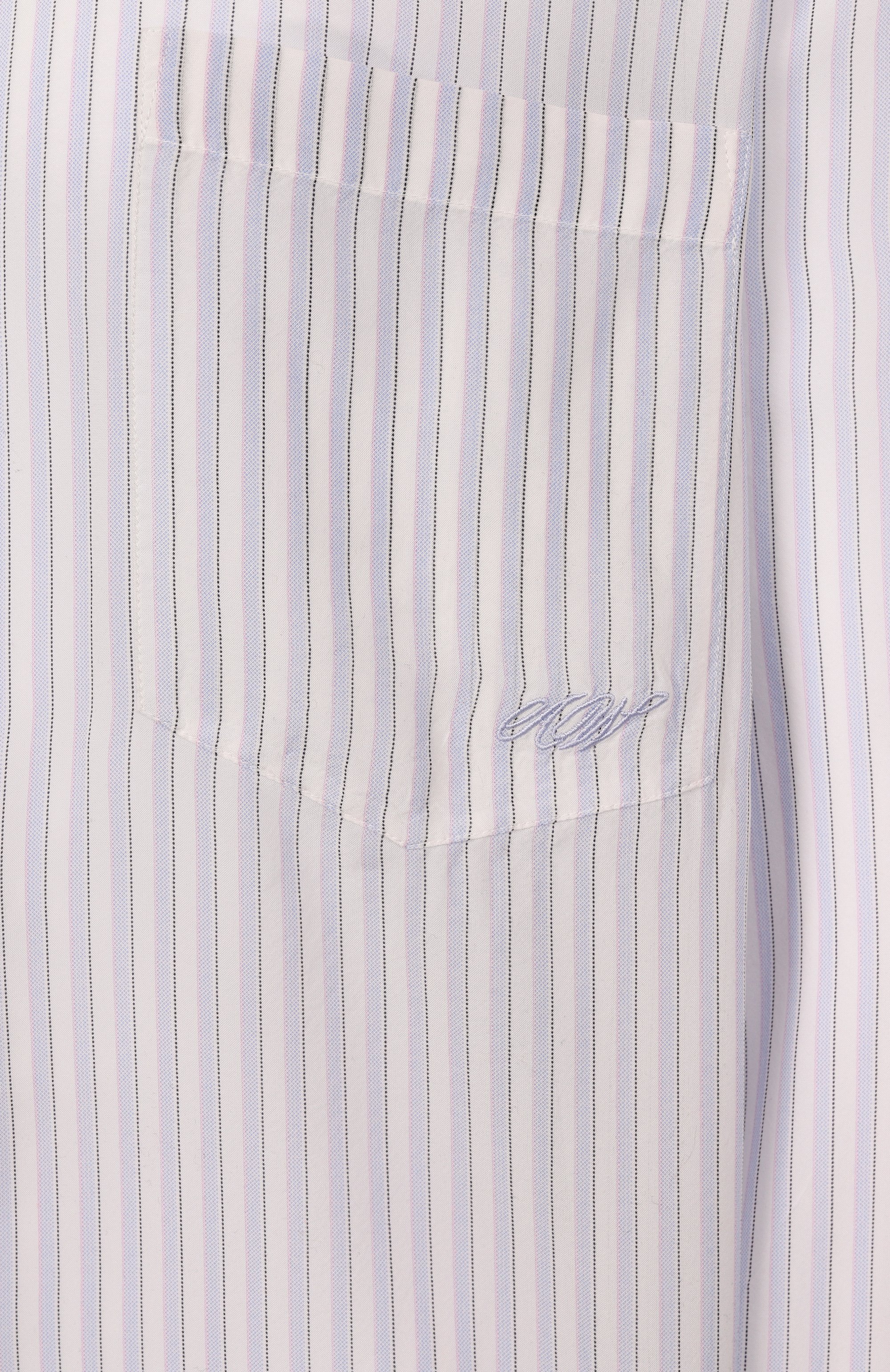 Шелковая рубашка ALEXANDER WANG светло-голубого цвета по цене 96350 руб., арт. 1WC2251012, фото 6 Шелковая рубашка ALEXANDER WANG, арт. 1WC2251012, фото 6