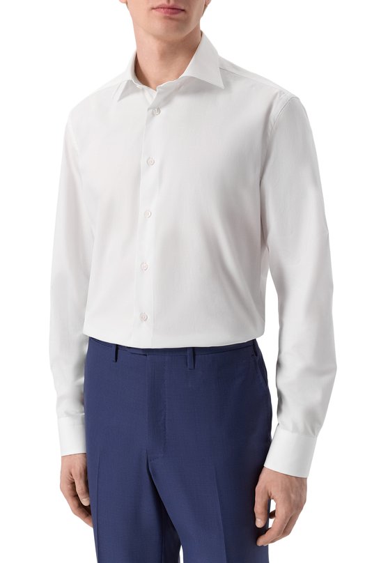 Хлопковая сорочка Canali CCLX018/GA03288 Белый  CCLX018/GA03288 Фото 3