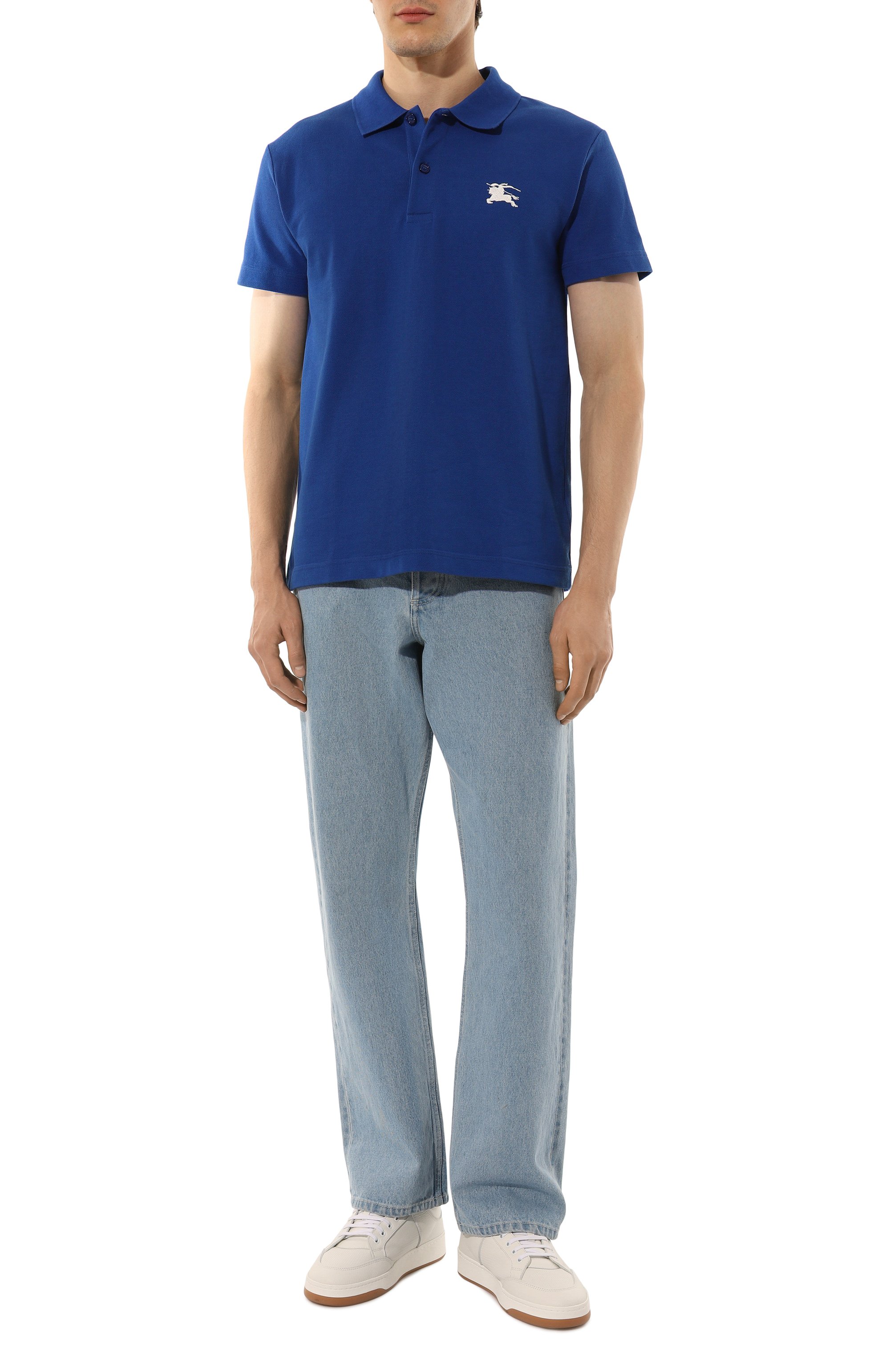 Хлопковое поло BURBERRY, арт. 8084936, фото 2