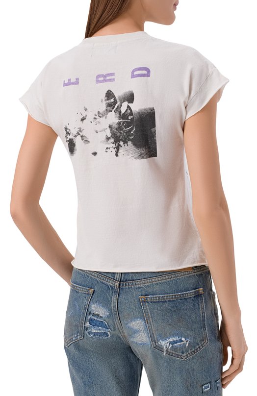 Хлопковая футболка Enfants Riches Deprimes 120-565/C0TT0N Кремовый  120-565/C0TT0N Фото 4