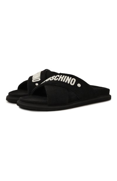 Мужские текстильные шлепанцы MOSCHINO, арт. MB28333G0IGQ0