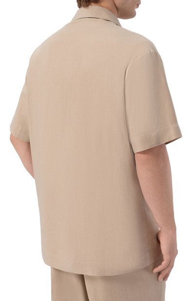 Рубашка изо льна и вискозы EMPORIO ARMANI, арт. EM000593/AF20590, фото 4