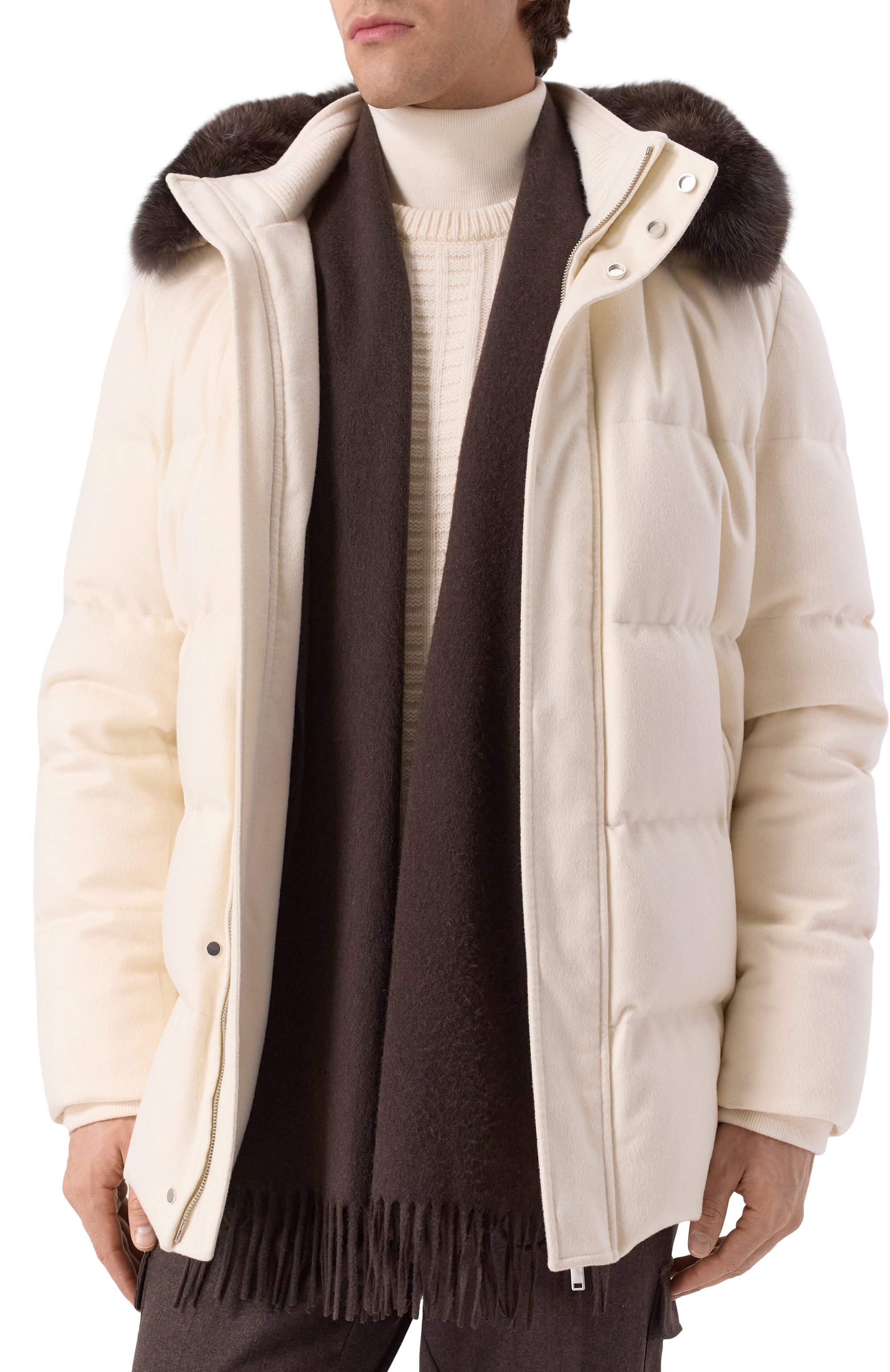 Кашемировый шарф COLOMBO, арт. S4/5418-SMU, фото 3