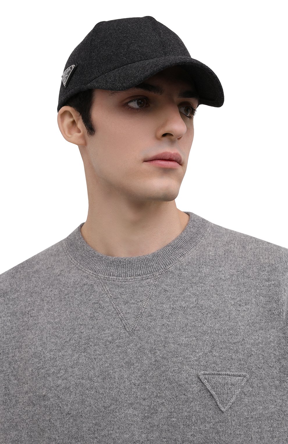 Шерстяная бейсболка PRADA, арт. 2HC249-2DUF-F0308, фото 2