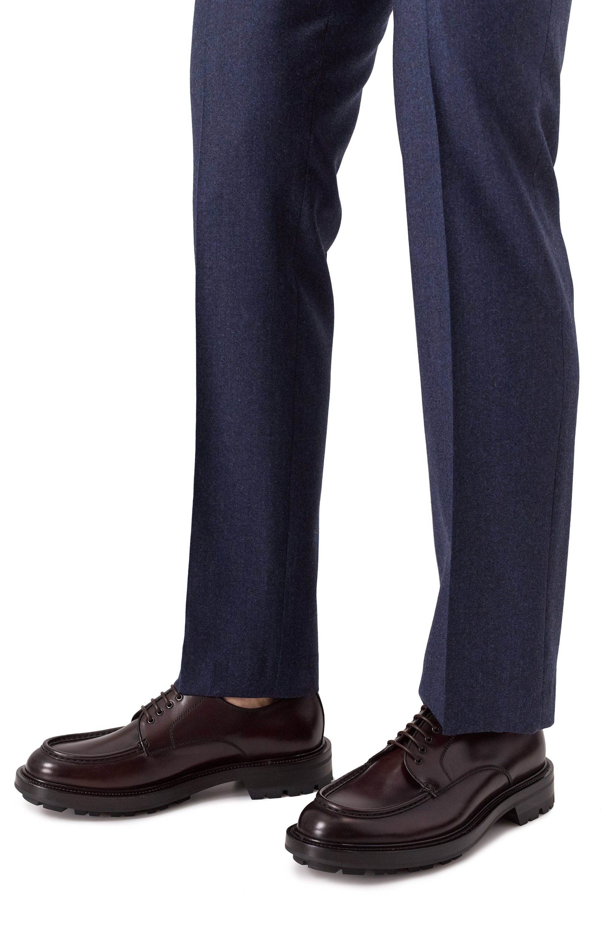 Кожаные дерби BARRETT темно-коричневого цвета по цене 77050 руб., арт. 242U053.6, фото 3 Кожаные дерби BARRETT, арт. 242U053.6, фото 3