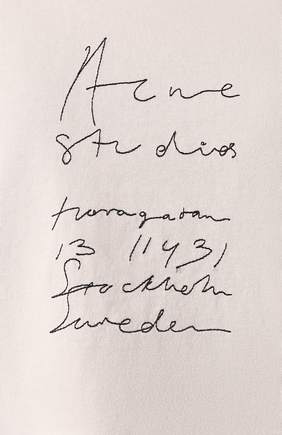 Хлопковая футболка ACNE STUDIOS, арт. AL0134/W, фото 5