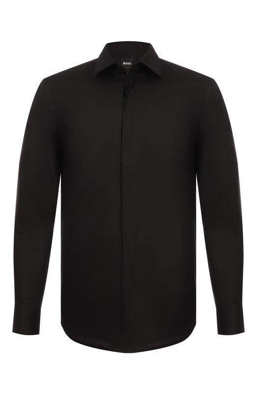 Хлопковая сорочка BOSS 50550653 Чёрный 50550653
