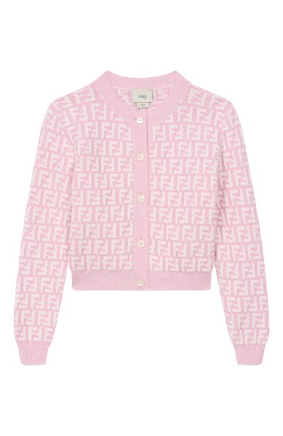 Кардиган из хлопка и вискозы FENDI, арт. JFG238/AVW7/8A-12+