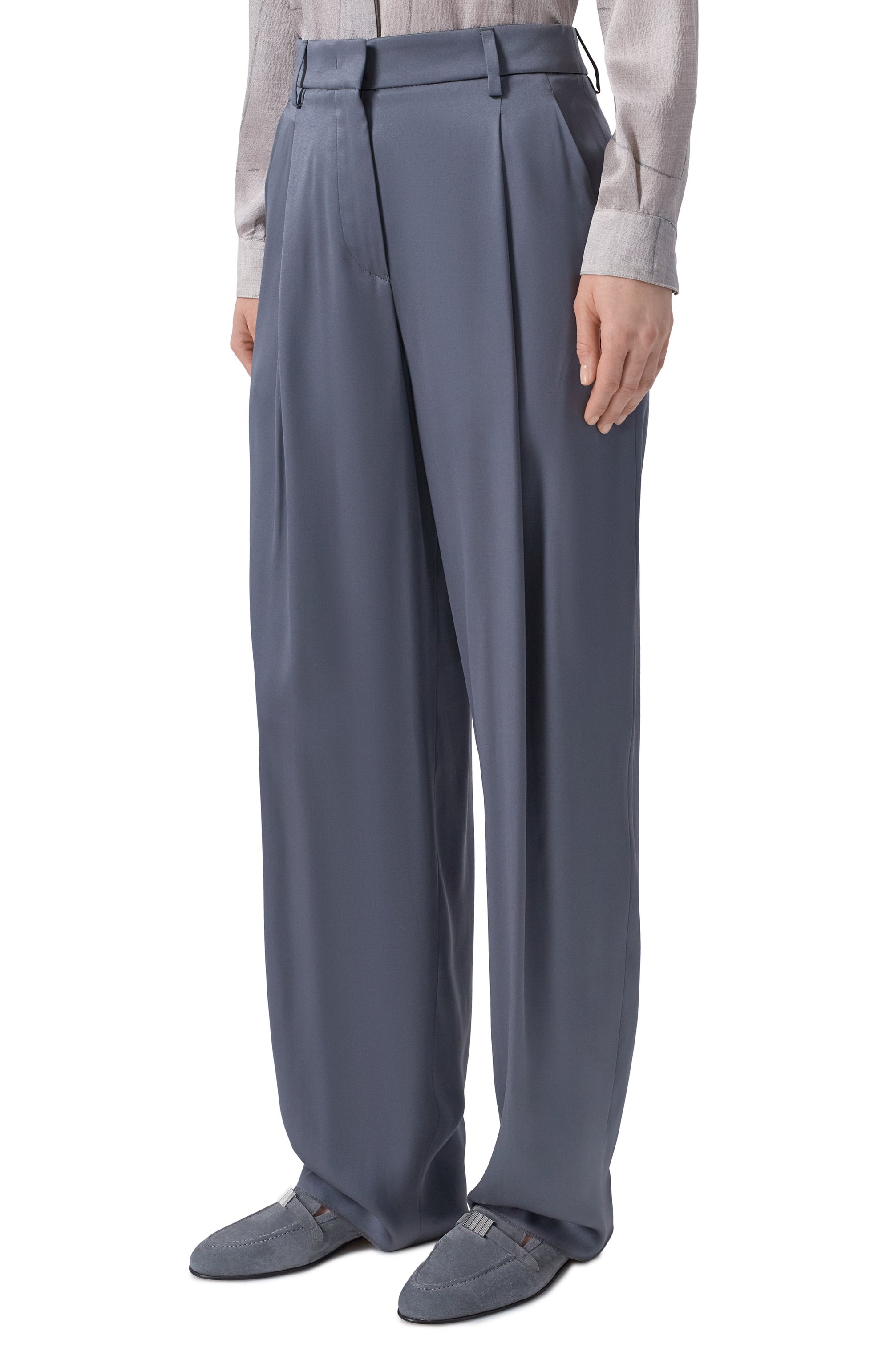 Шелковые брюки GIORGIO ARMANI, арт. GW002793/TE10101, фото 3