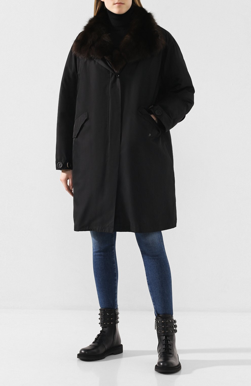 Парка с меховой подкладкой YVES SALOMON, арт. 9WYM49103ZIRV, фото 2