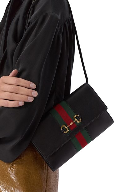 Сумка horsebit GUCCI черного цвета по цене 257500 руб., арт. 867120/AAG0Q, фото 2 Сумка horsebit GUCCI, арт. 867120/AAG0Q, фото 2