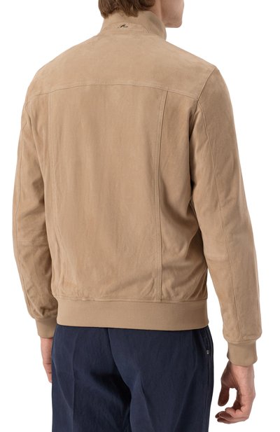 Замшевый бомбер PAUL&SHARK бежевого цвета по цене 228500 руб., арт. 25412708, фото 4 Замшевый бомбер PAUL&SHARK, арт. 25412708, фото 4