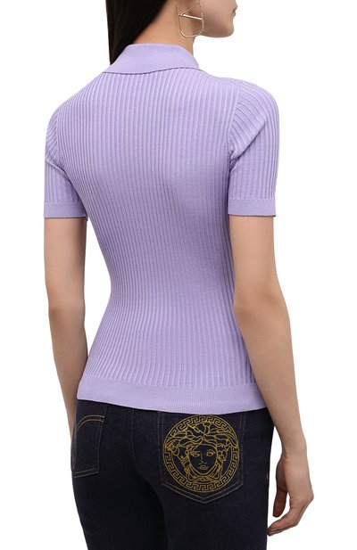 Шелковое поло VERSACE, арт. 1003597/1A02470, фото 4