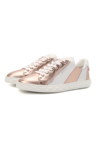 Кожаные кеды diamond light JIMMY CHOO, арт. DIAM0ND LIGHT/F/ADR, фото 1