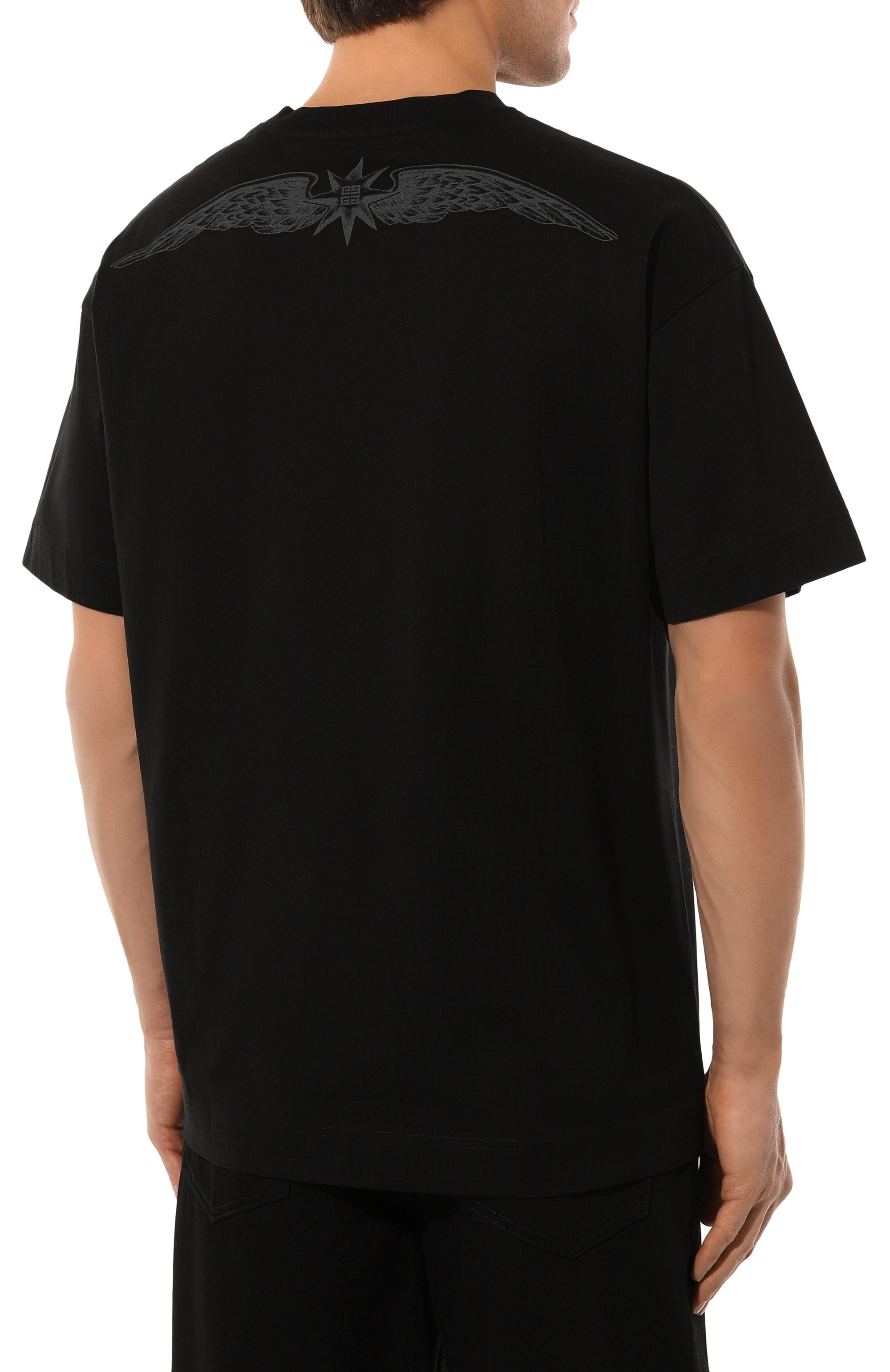 Хлопковая футболка GIVENCHY, арт. BM71JA3YN1, фото 4