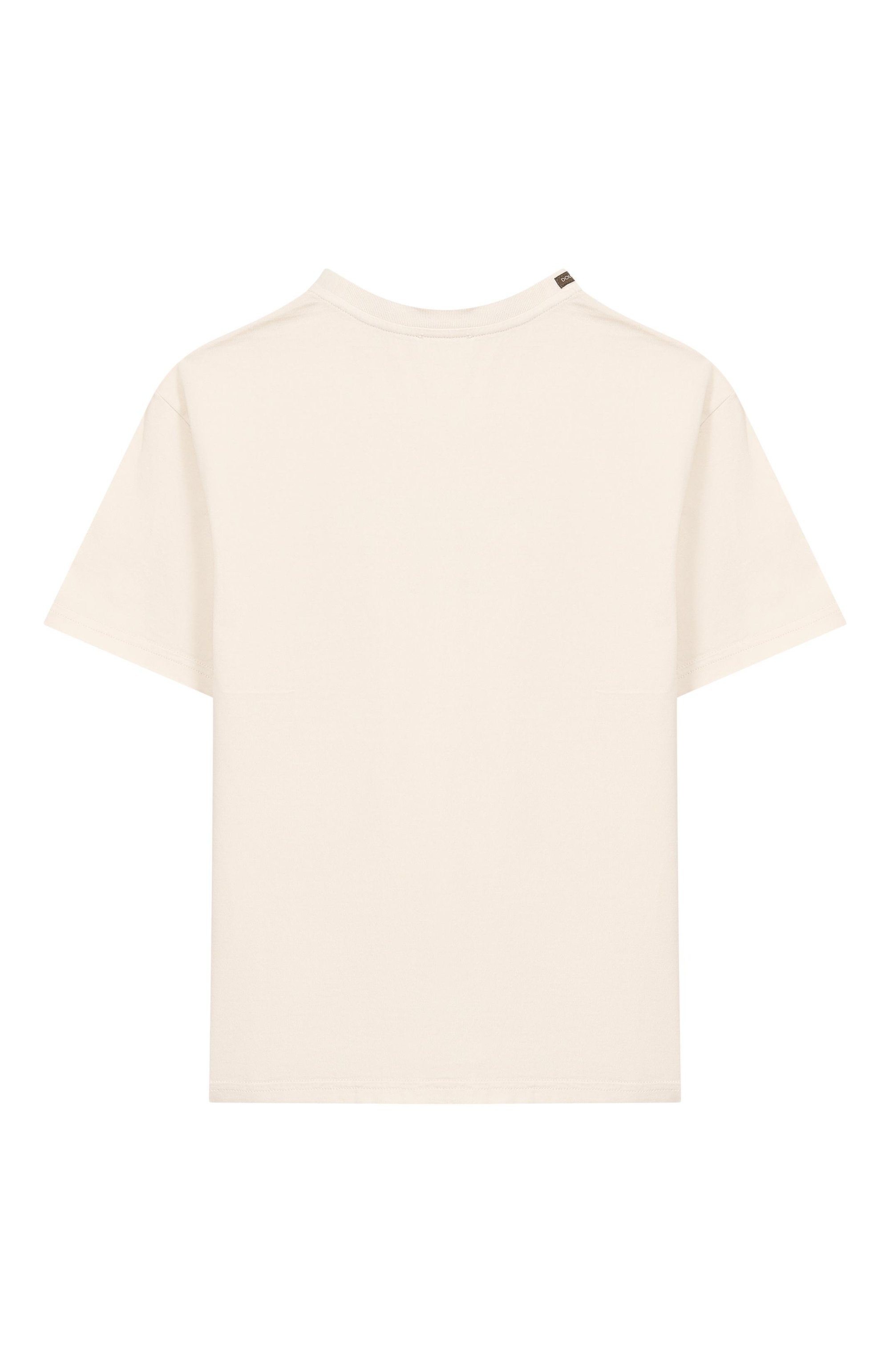 Хлопковая футболка DOLCE & GABBANA кремового цвета по цене 23600 руб., арт. L4JTHV/G7PRJ, фото 2 Хлопковая футболка DOLCE & GABBANA, арт. L4JTHV/G7PRJ, фото 2