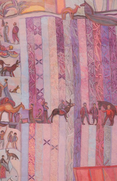 Шелковый платок хождение за три моря GOURJI, арт. T24TSEA7R, фото 4